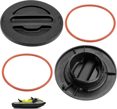2 حزمة 291004481 مجموعة غطاء الوصول إلى السطح الخلفي مع استبدال حلقة دائرية لقارب Sea-Doo GTI RXT RXP GTR GTX 155 230 300 Wake Fish Pro & Explorer Pro in Kuwait