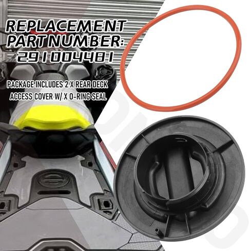 2 حزمة 291004481 مجموعة غطاء الوصول إلى السطح الخلفي مع استبدال حلقة دائرية لقارب Sea-Doo GTI RXT RXP GTR GTX 155 230 300 Wake Fish Pro & Explorer Pro in Kuwait