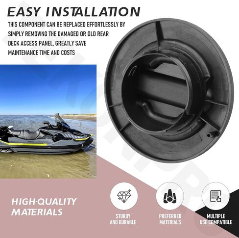 2 حزمة 291004481 مجموعة غطاء الوصول إلى السطح الخلفي مع استبدال حلقة دائرية لقارب Sea-Doo GTI RXT RXP GTR GTX 155 230 300 Wake Fish Pro & Explorer Pro in Kuwait