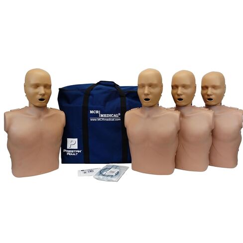 Prestan Professional Adult Dark Skin CPR Training Manikin 4-Pack (with CPR Monitor), MCR Medical in Kuwait