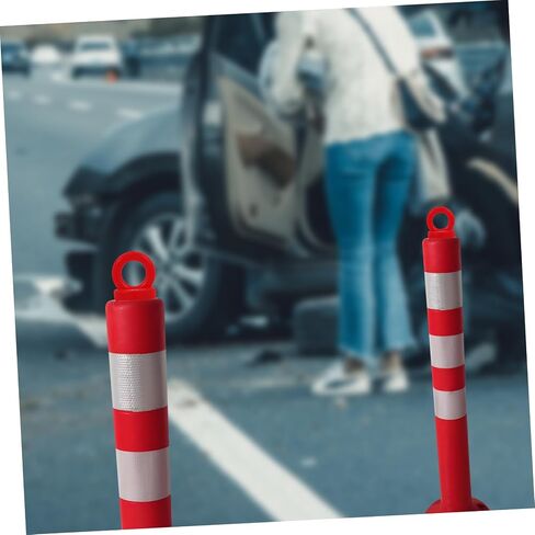 أغطية أعمدة التحذير 4 مخاريط أمان بلاستيكية أغطية عمود الدرابزين تغطي مخاريط التحكم في حركة المرور in Kuwait