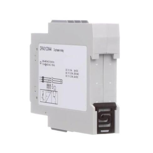 مرحل مراقبة ثلاثي الطور DPA01CM44 208 إلى 480 فولت تيار متردد تسلسل وحماية من الضياع تأخير قابل للتعديل DIN حامل السكك الحديدية in Kuwait
