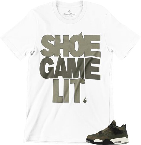 قميص يناسب تي شيرت Jordan 4 Craft Olive الرجالي ذو الرسومات in Kuwait