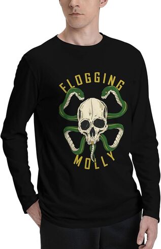 Mens Long Sleeve Cotton T-Shirt Popular Travel Outdoor Long Sleeves Sweatshirt in Kuwait