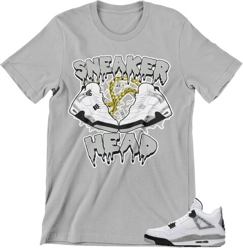 Shirt to Match Jordans Sneaker Head J4 Men's Tee, Streetwear Tshirts in Kuwait
