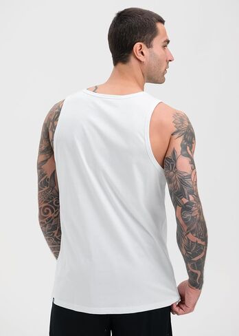 Ethika Men's Tank Top, Sleeveless Shirt for Workouts and Casual Wear - Tank - Imperial Wht in Kuwait