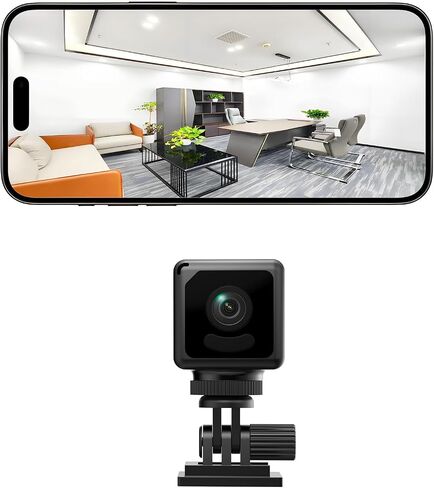 Mini Camera 4K HD Small Security Camera, Tiny Portable Camera, Covert Nanny Cam, Indoor Home Office Security Cameras, Night Vision, Motion Detection in Saudi Arabia