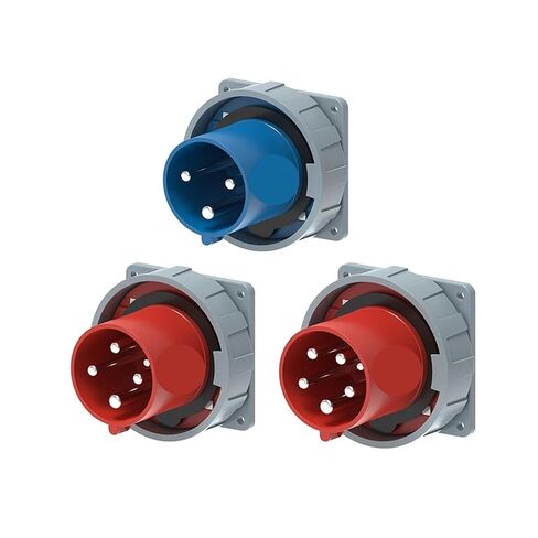 1pc 63A Industrial Plug and Socket 3PIN 4PIN 5PIN IP44 IP67 Electrical Connection Panel Mounted in Saudi Arabia