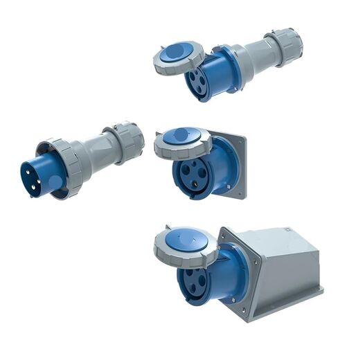 1pc 63A Industrial Plug and Socket 3PIN 4PIN 5PIN IP44 IP67 Electrical Connection Panel Mounted in Saudi Arabia