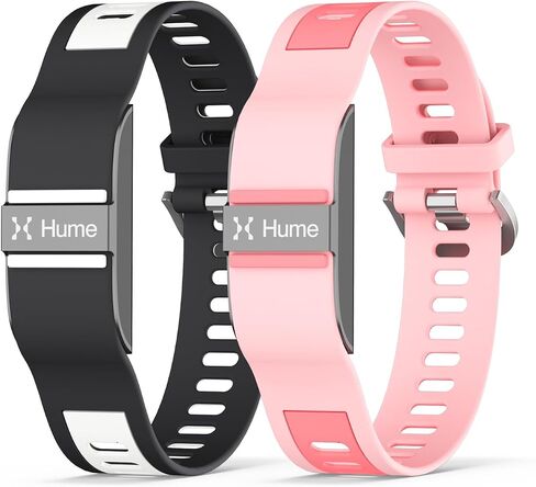 [عبوتان] شريط سيليكون لحزام بديل لفرقة Hume Band، سوار معصم رياضي ناعم قابل للتنفس ومقاوم للماء وقابل للتعديل متوافق مع جهاز تتبع اللياقة البدنية Hume Band للرجال والنساء in Kuwait