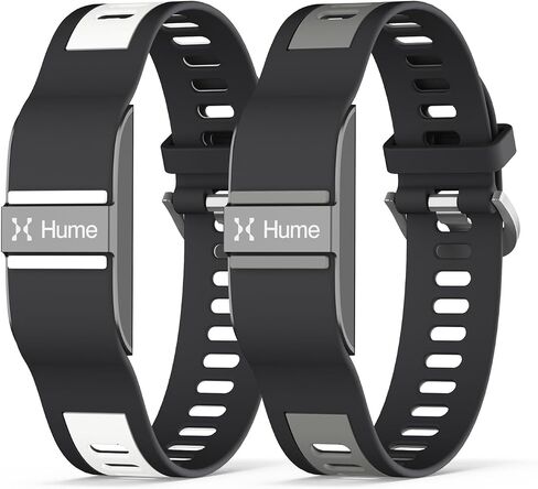 [عبوتان] شريط سيليكون لحزام بديل لفرقة Hume Band، سوار معصم رياضي ناعم قابل للتنفس ومقاوم للماء وقابل للتعديل متوافق مع جهاز تتبع اللياقة البدنية Hume Band للرجال والنساء in Kuwait