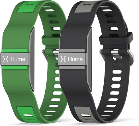 [عبوتان] شريط سيليكون لحزام بديل لفرقة Hume Band، سوار معصم رياضي ناعم قابل للتنفس ومقاوم للماء وقابل للتعديل متوافق مع جهاز تتبع اللياقة البدنية Hume Band للرجال والنساء in Kuwait