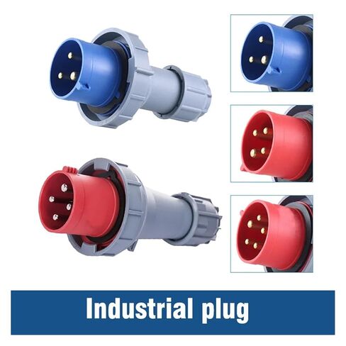 1pc IP67 Waterproof Industrial Plug and Socket 16A 32A 63A 125A Wall Mounted Panel Coupler 220V 380V 415V in Saudi Arabia