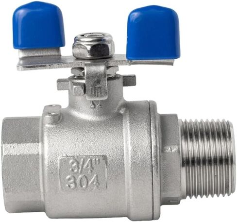 304 Stainless Steel Handle Ball Valve - 1/4" to 1" Female Threaded Full Port Shut Off Valve for Water, Gas, Oil(DN8) in Kuwait