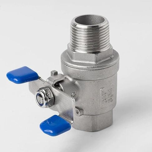 304 Stainless Steel Handle Ball Valve - 1/4" to 1" Female Threaded Full Port Shut Off Valve for Water, Gas, Oil(DN8) in Kuwait