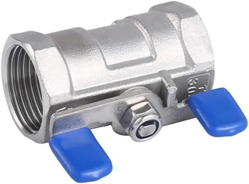 316 Stainless Steel Handle Ball Valve - 1/4" to 1" Female Threaded One Piece Valve for Water, Oil(1/2Inch) in Kuwait