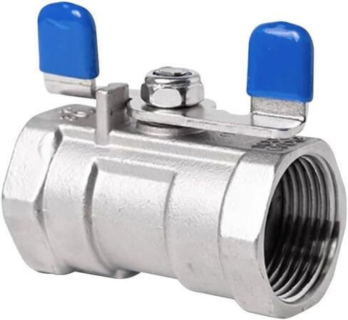 316 Stainless Steel Handle Ball Valve - 1/4" to 1" Female Threaded One Piece Valve for Water, Oil(1/2Inch) in Kuwait