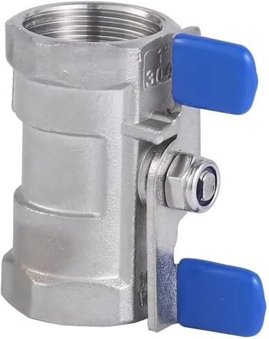 316 Stainless Steel Handle Ball Valve - 1/4" to 1" Female Threaded One Piece Valve for Water, Oil(1/2Inch) in Kuwait