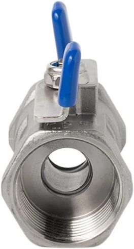 316 Stainless Steel Handle Ball Valve - 1/4" to 1" Female Threaded One Piece Valve for Water, Oil(1/2Inch) in Kuwait