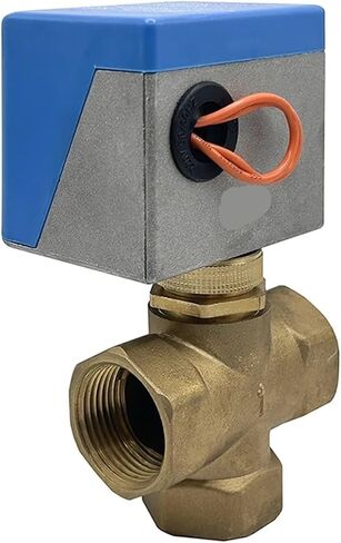 3/4 Inch & 1 Inch 3-Way Brass Motorized Globe Valve AC220V Electric Shut-off Valve for HVAC & Water Control(1inch) in Kuwait