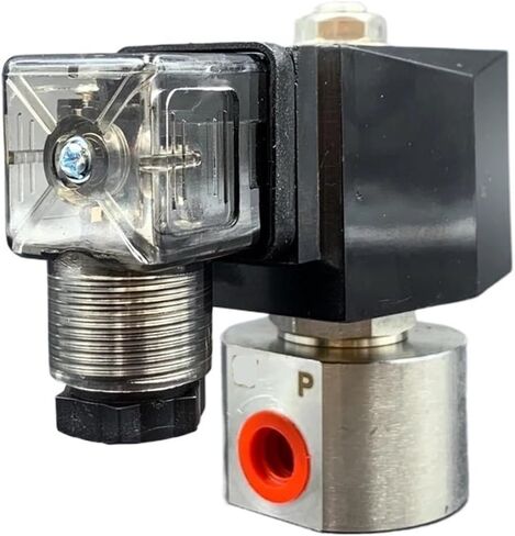 1PCS Solenoid Valve 200bar/100bar 2-Way Water 1/4" 12V DC Orifice 1.2mm/2mm NC Stainless Steel car wash Pump Valve(Orifice 2mm 100bar,DC24V) in Kuwait
