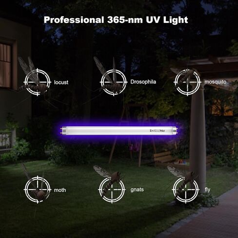 مصابيح بديلة fraxinus 10W، أنبوب فلورسنت FSL BL T8 F10W مقاس 13 بوصة، ضوء الأشعة فوق البنفسجية 365 نانومتر لجهاز Asp-ectek، Li-Ba 20W. (2 حزمة) in Kuwait