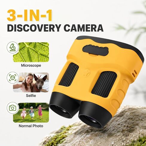 Microscope for Kids, Portable Digital Microscope with 2.0" IPS Screen, Handheld Camera Mini Pocket Magnifying Glass, STEM Toys Birthday Gifts Edu Science Kit for Girls Boys Child Age 4-12 in Kuwait