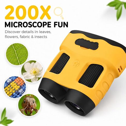Microscope for Kids, Portable Digital Microscope with 2.0" IPS Screen, Handheld Camera Mini Pocket Magnifying Glass, STEM Toys Birthday Gifts Edu Science Kit for Girls Boys Child Age 4-12 in Kuwait
