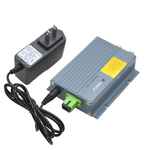 FTTH CATV جهاز إرسال بصري صغير 2 مخرج RF 10 ميجاوات 47-1218 ميجا هرتز مع AGC (1550 نانومتر أمريكي) in Kuwait