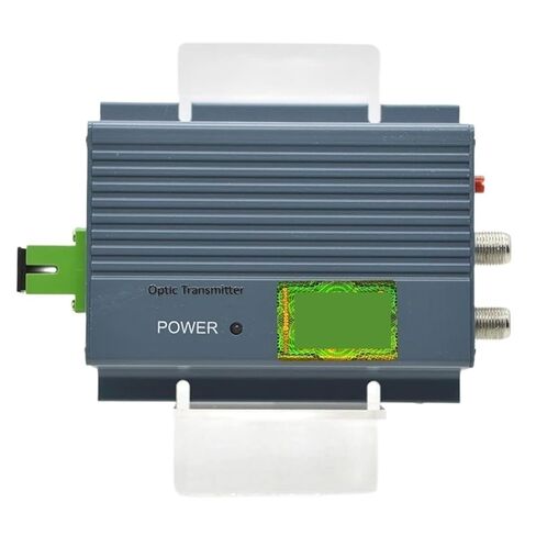 FTTH CATV جهاز إرسال بصري صغير 2 مخرج RF 10 ميجاوات 47-1218 ميجا هرتز مع AGC (1550 نانومتر أمريكي) in Kuwait
