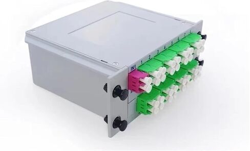 FCAPC SM LGX Box 2 x 32 LCAPC GEPON FTTH SC UPC جهاز تقسيم الألياف 2 x 32 أحادي الوضع PLC وصلة الألياف البصرية كاسيت اتصالات GPON(SC UPC) in Kuwait