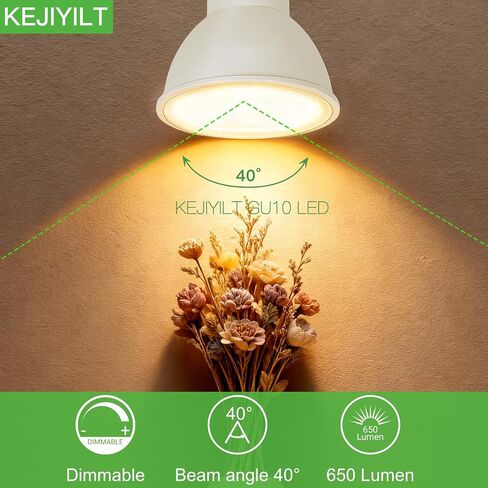 10 عبوات من مصابيح LED قابلة للتعتيم GU10 بقدرة 7 وات (ما يعادل 60 وات)، ضوء نهاري 5000 كلفن، 650 لومن، موفرة للطاقة، مثالية للإضاءة المريحة والمسارات in Kuwait