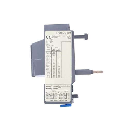 AC Thermal Overload Protection Relay TA25DU-14A19A25MA32A0.4A0.63A1A1.4A1.8A2.4A3.1A4A5A6.5A8.5A11A Adjustable Current(TA25DU-1.0M 1A) in Kuwait
