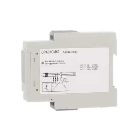 3 مراحل مراقبة الجهد التتابع DPA01CM69 600 إلى 690 فولت التيار المتناوب DIN السكك الحديدية موتور بداية حماية للأتمتة in Kuwait