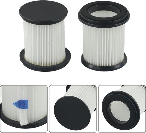 2PCS HEPA Filter with Mesh Filter Replacement for INSE N520 N5T cordless vacuum cleaner, vacuum Accessories Filters for INSE S6T S6P Pro S610, White Black in Kuwait