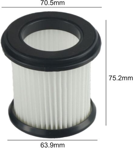2PCS HEPA Filter with Mesh Filter Replacement for INSE N520 N5T cordless vacuum cleaner, vacuum Accessories Filters for INSE S6T S6P Pro S610, White Black in Kuwait