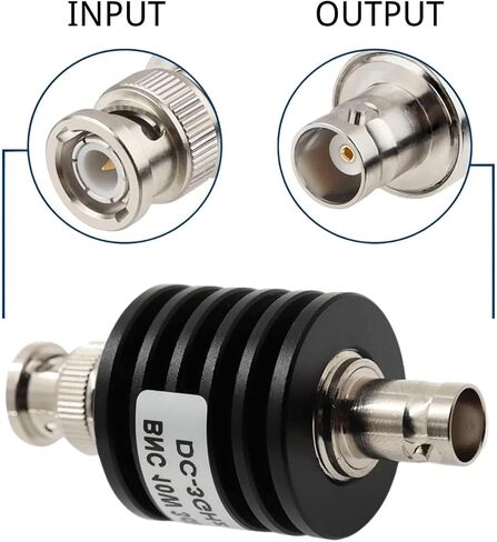 المخفف DC-3 جيجا هرتز / 4 جيجا هرتز 10 وات BNC ذكر إلى أنثى المخفف الثابت Q9 موصل 1db.3db.5db.6db.10db.15db.2db.30db، 40db 50Ohm(50dB، DC-4 جيجا هرتز) in Kuwait