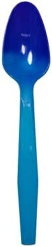 Color Changing Reusable Spoons, Pack of 25, Assorted Colors, BPA Free, USA Packed reacts to cold food temperatures and changes color -yogurt, ice cream, gelato, cold drinks in Kuwait