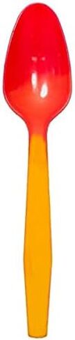 Color Changing Reusable Spoons, Pack of 25, Assorted Colors, BPA Free, USA Packed reacts to cold food temperatures and changes color -yogurt, ice cream, gelato, cold drinks in Kuwait