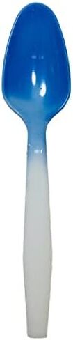 Color Changing Reusable Spoons, Pack of 25, Assorted Colors, BPA Free, USA Packed reacts to cold food temperatures and changes color -yogurt, ice cream, gelato, cold drinks in Kuwait