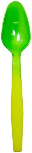 Color Changing Reusable Spoons, Pack of 25, Assorted Colors, BPA Free, USA Packed reacts to cold food temperatures and changes color -yogurt, ice cream, gelato, cold drinks in Kuwait