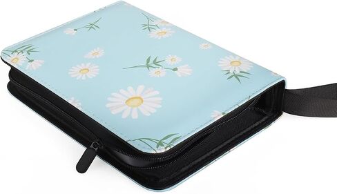 Trading Card Binder 400 Pockets, 50 Pages 4 Pocket Premium Card Album Folder with 50 Double-Sided Removable Sleeves, Zipper Carrying Card Storage Case for Sports Cards Game Cards Cute Flower Pattern in Kuwait