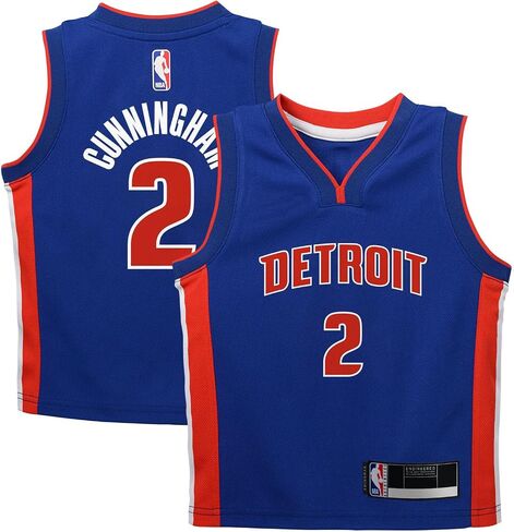 كيد كننغهام ديترويت بيستونز NBA Kids 4-7 Blue Icon Edition Player Jersey in Kuwait
