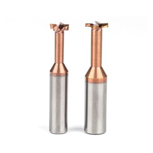 T Type Grooving Milling Cutters - Tungsten Steel Slotting Router Bits, 2pcs, D4mm-12mm, High Precision Endmill(D12xh3xq5x12x75l) in Kuwait