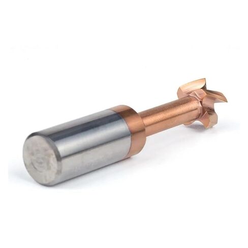 T Type Grooving Milling Cutters - Tungsten Steel Slotting Router Bits, 2pcs, D4mm-12mm, High Precision Endmill(D4xh0.5xq1.5x6x50l) in Kuwait