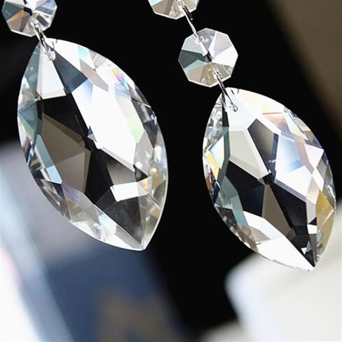 Hanging Crystals Prisms 38mm/50mm/63mm/76mm Accessories for Chandeliers Crystal Drops for Chandeliers Lighting Decoration Hangings Crystals for Decoration(63mm 10pcs) in Kuwait
