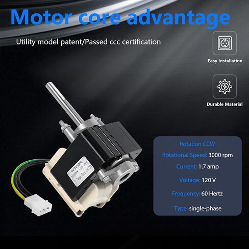 WRSXG 62345000 for LS100SE, LS80SE, LS50SE, Bathroom Fan Motor High Performance Replacement Quiet Efficient Bathroom Ventilation Fan Motor in Kuwait