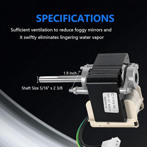 WRSXG 62345000 for LS100SE, LS80SE, LS50SE, Bathroom Fan Motor High Performance Replacement Quiet Efficient Bathroom Ventilation Fan Motor in Kuwait