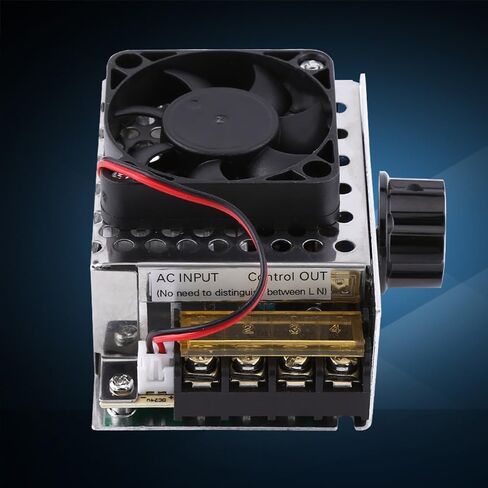 4000W SCR Voltage Regulator Electric Motor Speed Controller Dimmer for Fans, Heaters, Lamps (0-220V Adjustable) 20A Current Temperature Control in Kuwait