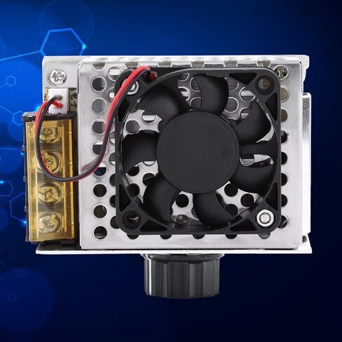 4000W SCR Voltage Regulator Electric Motor Speed Controller Dimmer for Fans, Heaters, Lamps (0-220V Adjustable) 20A Current Temperature Control in Kuwait
